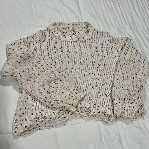 Speckled Knit Sweater